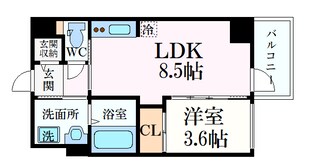 S-RESIDENCE舟入本町の物件間取画像